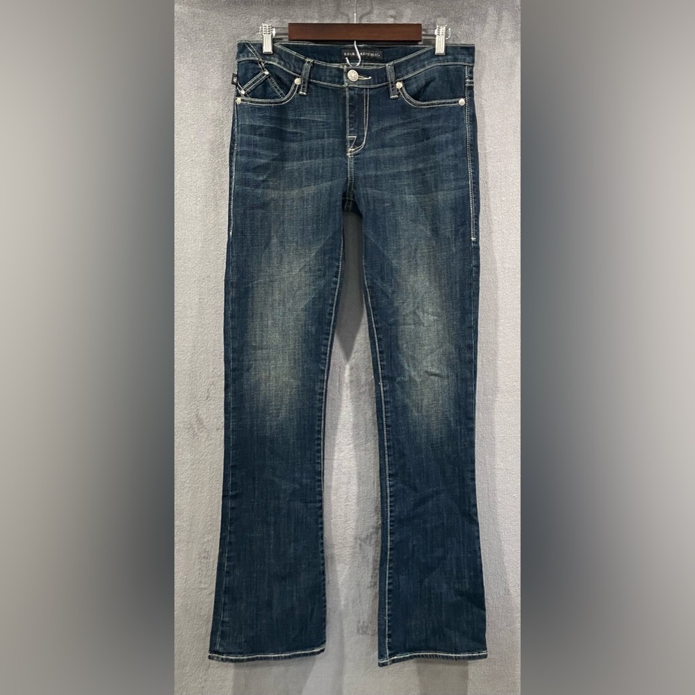 Rock & Republic Kasandra Bootcut Jeans Rhinestone Embellished‎ Women’s Size 10